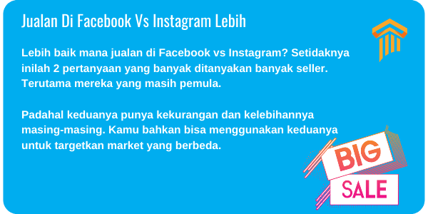 jualan di facebook vs instagram