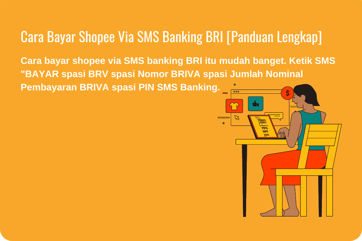 Cara bayar shopee via SMS banking BRI