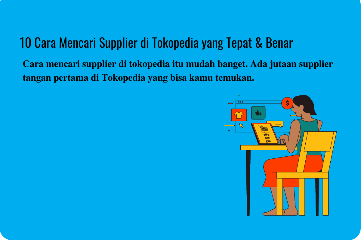 Cara mencari supplier di tokopedia