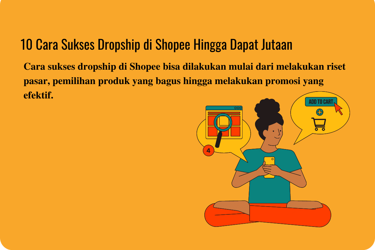 Cara sukses dropship di Shopee