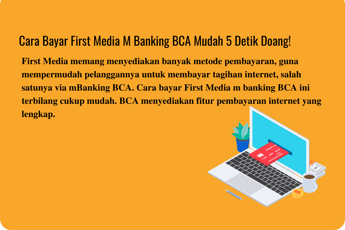 Cara Bayar First Media M Banking BCA Mudah 5 Detik Doang!