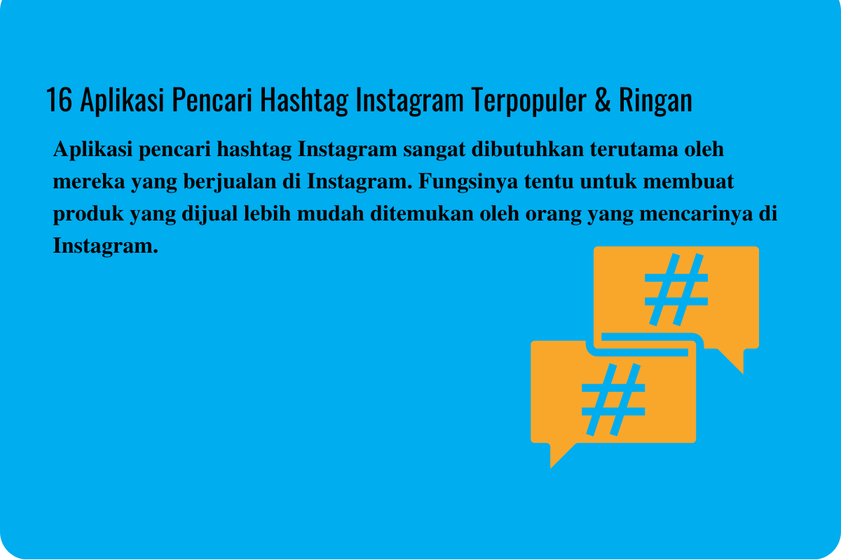 16 Aplikasi Pencari Hashtag Instagram Terpopuler & Ringan