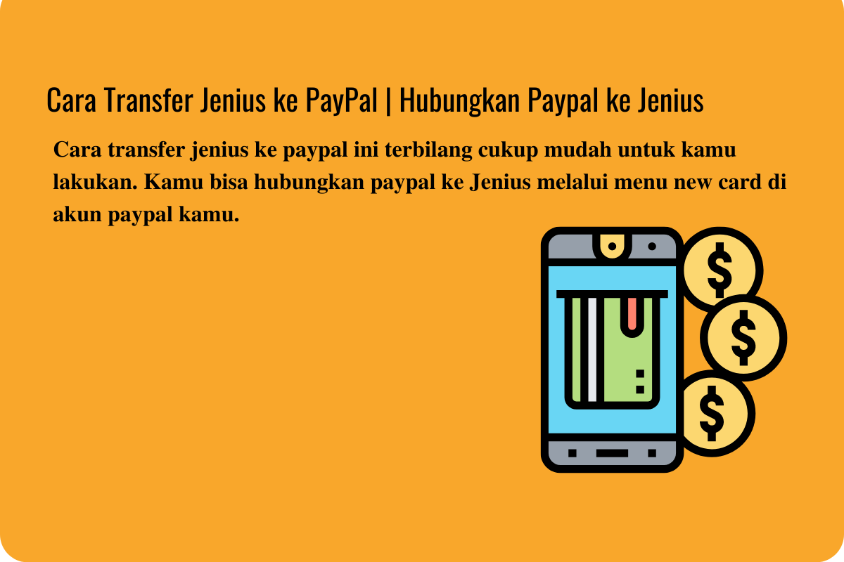 Cara Transfer Jenius ke PayPal | Hubungkan Paypal ke Jenius